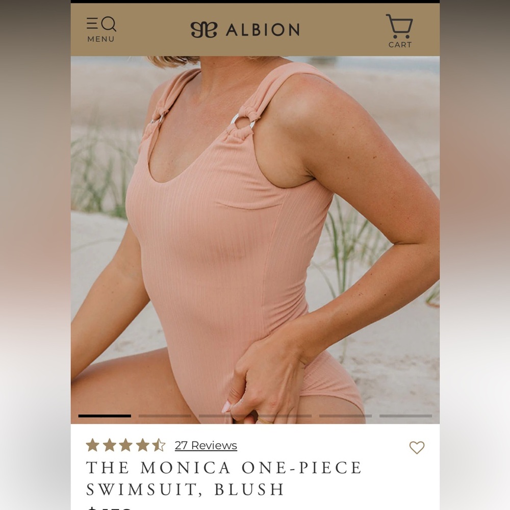 Albion Swim Monica One Piece blush